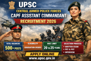 Read more about the article UPSC CAPF AC Recruitment 2026