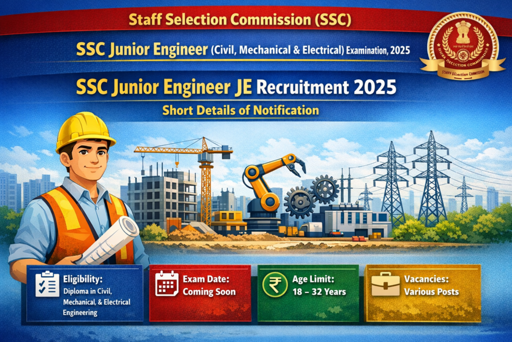 SSC Junior Engineer Examination 2025