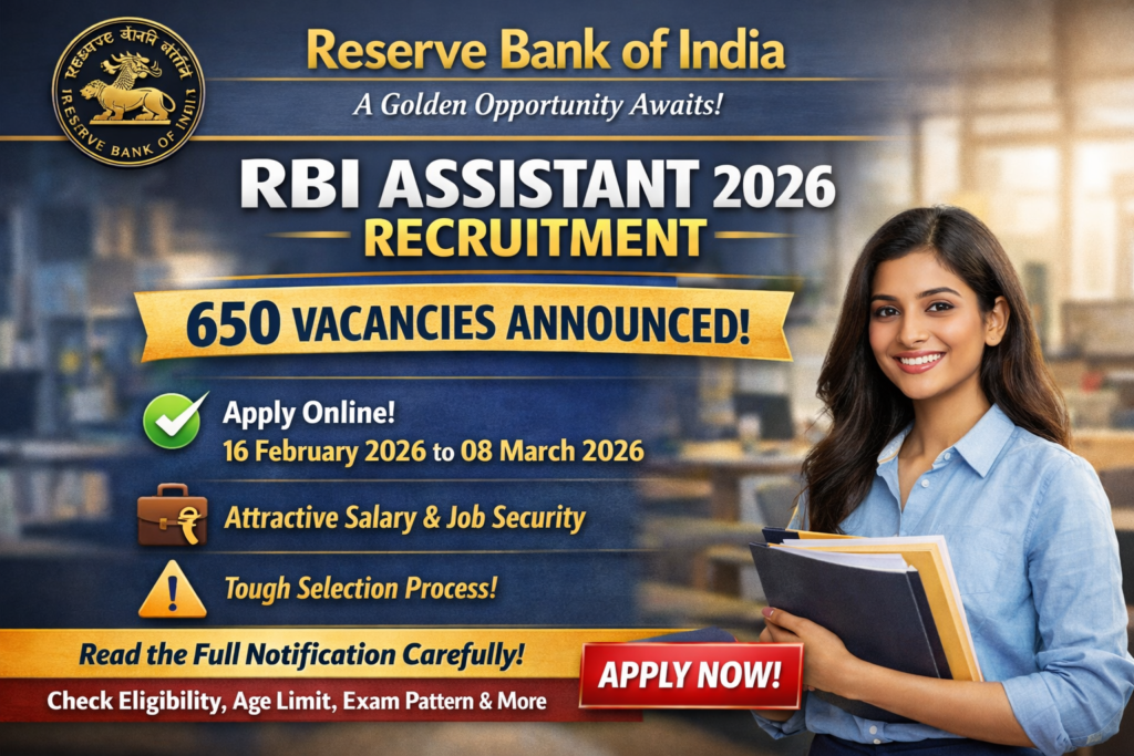 Reserve Bank of India Assistant Recruitmen