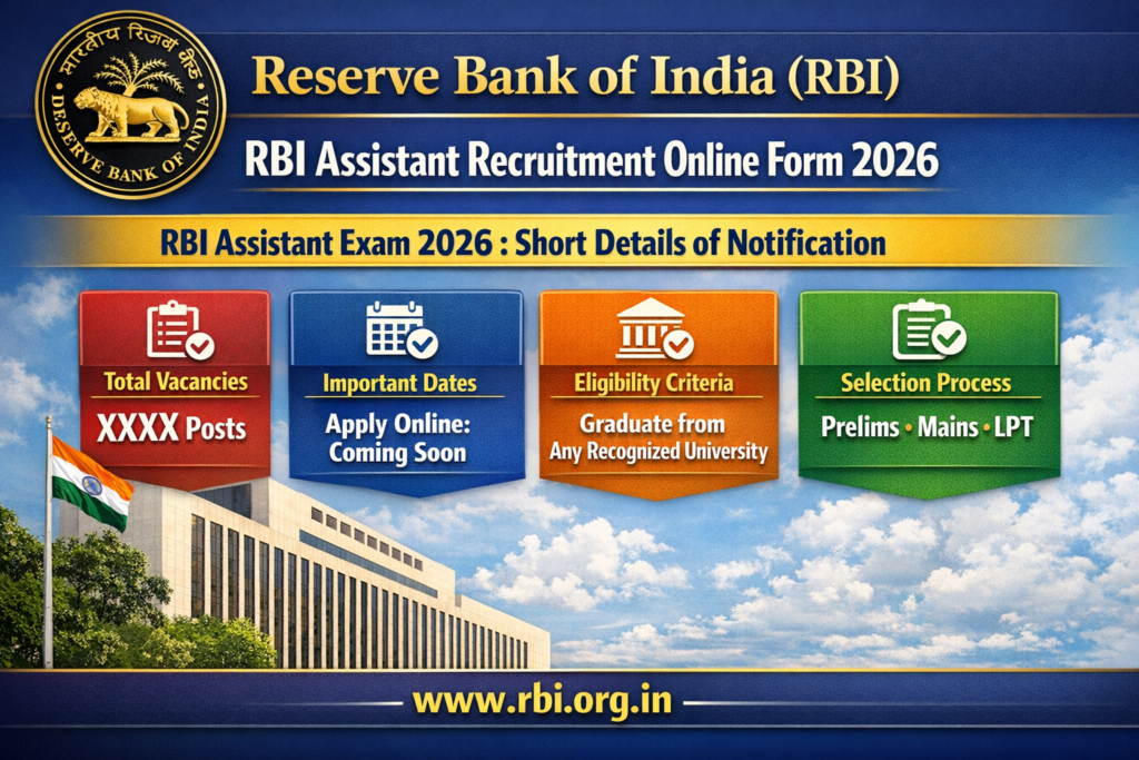 RBI Assistant Recruitment 2026