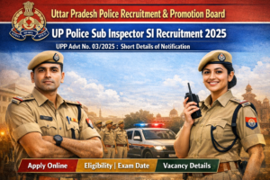 Read more about the article UP Police Sub Inspector SI Recruitment 2025 – Advt No. 03/2025 | Exam City Details & Admit Card Released for 4543 Posts