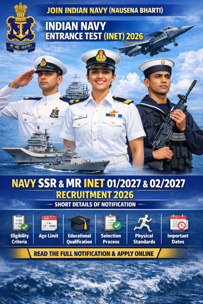 Indian Navy Agniveer SSR & MR 01/2027
