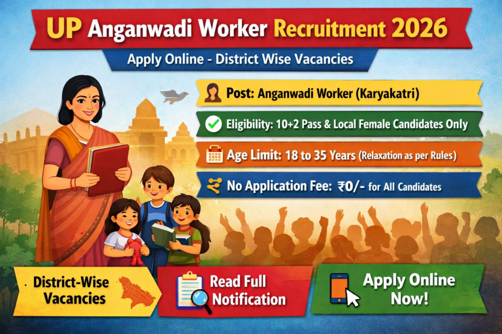 UP Anganwadi Worker Recruitment 2026