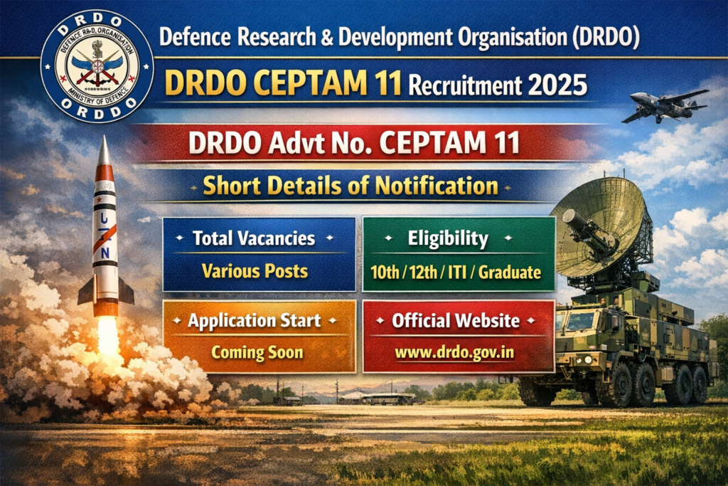 DRDO CEPTAM 11 Download Syllabus