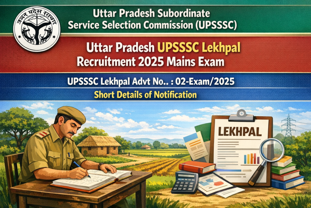 UPSSSC Lekhpal Recruitment 2025 Eligiblity