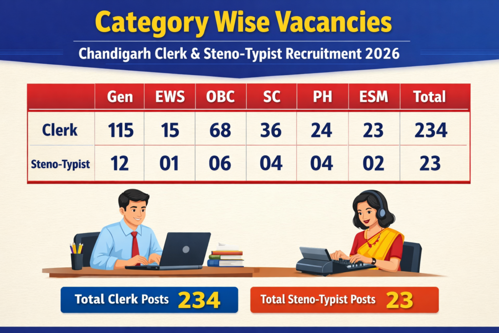 Chandigarh Clerk Steno Typist Recruitment